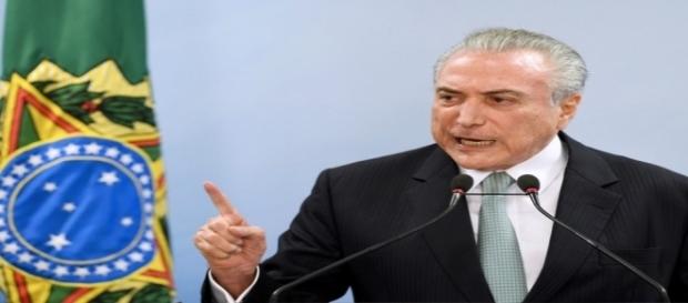 Michel Temer fez pronunciamento após vitória na Câmara Michel Temer fez pronunciamento após vitória na Câmara