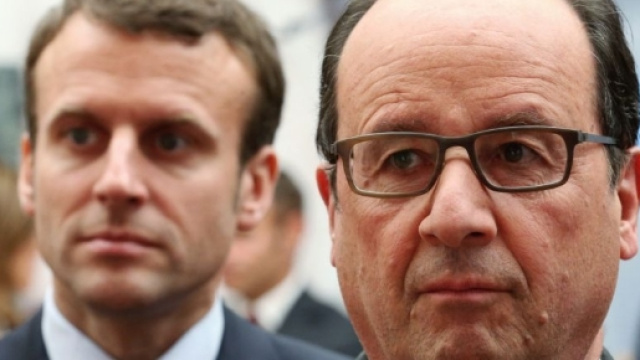 François Hollande et Emmanuel Macron