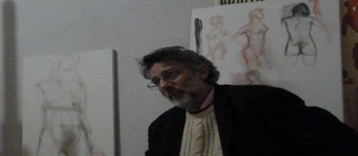 Ferrara, il pittore, sociologo e scrittore Marcello Darbo (photo dall'autore)