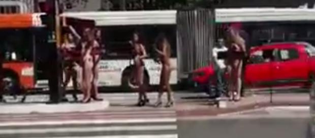 Ação promocional na Avenida Paulista dá o que falar - Reprodução/Twitter Ação promocional na Avenida Paulista dá o que falar - Reprodução/Twitter