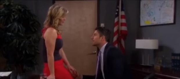 Days of our Lives Sami and EJ. (Image via YouTube screengrab/NBC) Days of our Lives Sami and EJ. (Image via YouTube screengrab/NBC)