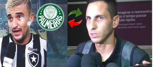 Gatito Fernandes e o goleiro Botafoguense (Foto: Reprodução/ Montagem) Gatito Fernandes e o goleiro Botafoguense (Foto: Reprodução/ Montagem)