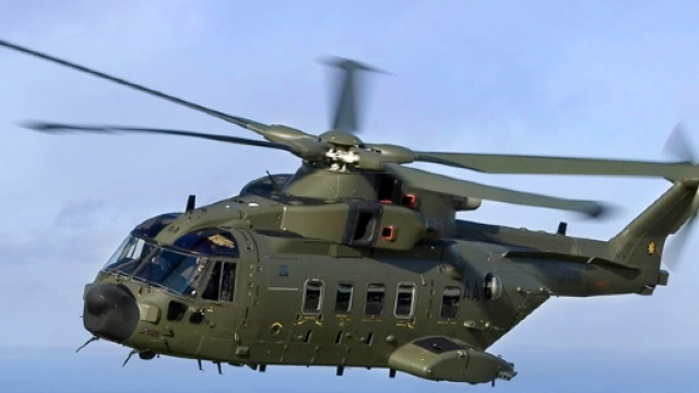 Une image de l'un des h&eacute;licopt&egrave;res qui a survol&eacute; Abidjan