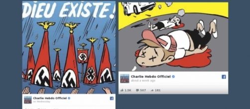 French satirical magazine Charlie Hebdo has published a cover calling Texans "Neo-Nazis" [Image: YouTube/New York Daily News]