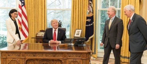 President Trump in Oval Office in March 2017. [Image via Flickr/White House]