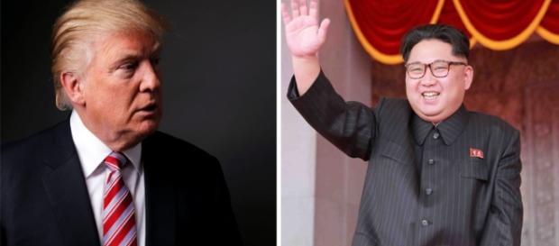 Donald Trump e il dittatore nordcoreano Kim Donald Trump e il dittatore nordcoreano Kim