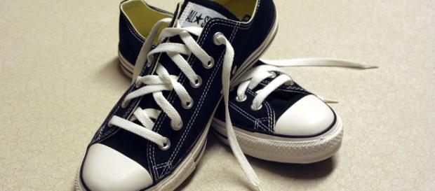 He has a sneaker out, but not this one. Brooke Fishwick via Wikimedia Commons He has a sneaker out, but not this one. Brooke Fishwick via Wikimedia Commons