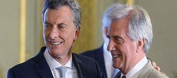 Tabaré Vázquez y Mauricio Macri Tabaré Vázquez y Mauricio Macri