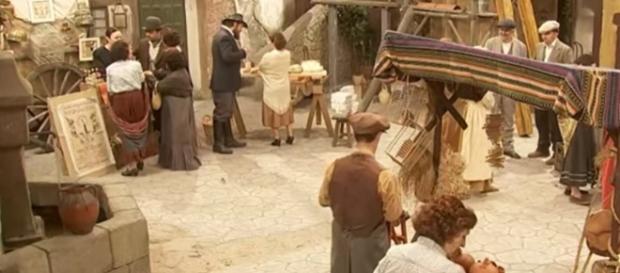 Una scena della soap 'Il Segreto' Una scena della soap 'Il Segreto'