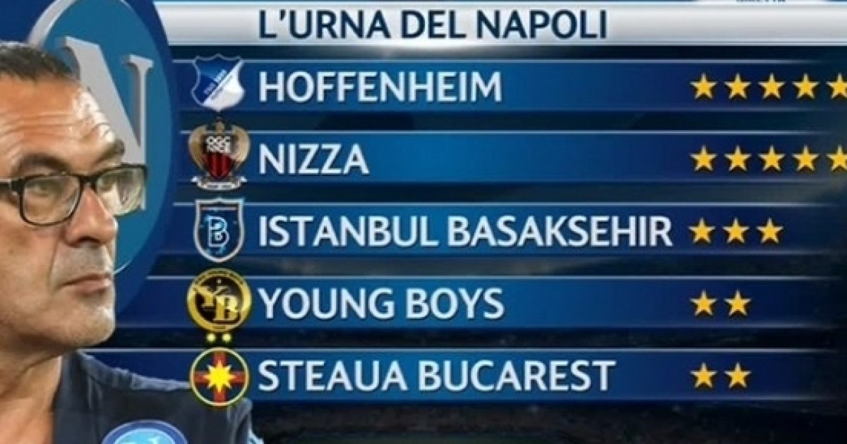NapoliNizza, preliminari di Champions League date partite andata e ritorno NapoliNizza, preliminari di Champions League date partite andata e ritorno