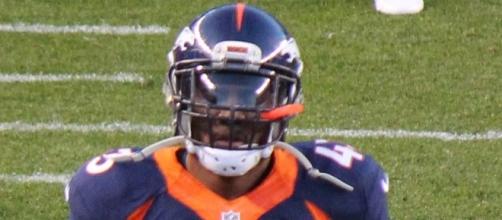 T. J. Ward, a player on the National Football League by Jeffrey Beall via Wikimedia Commons
