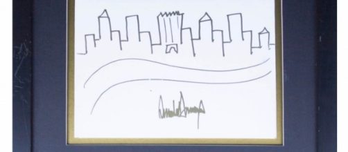 Drawing by Donald Trump (Image: artnet)