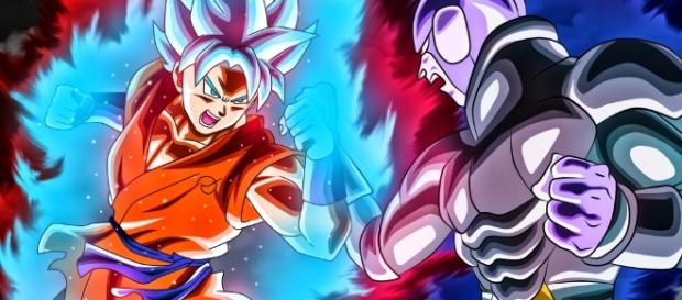 Goku e Hitto lutam unidos contra o poder de Jiren! Goku e Hitto lutam unidos contra o poder de Jiren!