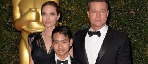 Angelina Jolie and Brad Pitt with son Maddox - Inside Edition/YouTube Screenshot