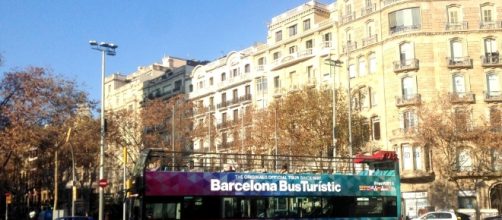 Bus turístico en Barcelona, España