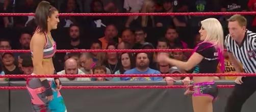 Bayley won't be challenging Alexa Bliss at WWE 'SummerSlam 2017' due to injury. [Image via WWE/YouTube]
