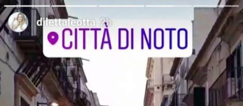 La story inserita su Instagram da Diletta Leotta.