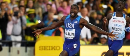 L'arrivo di Justin Gatlin, campione del mondo dei 100 metri