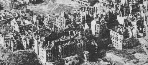 Destroyed Warsaw, the capital of Poland, January 1945 by M. Swierczynski via Wikimedia Commons