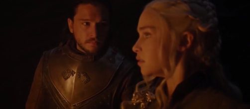 Jon and Daenerys in the dragonglass cave (Source: GameofThrones via YouTube)