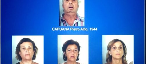 Il 'santone' Pietro Capuana e le sue tre 'apostole' finiti agli arresti per associazione per delinquere e violenza sessuale.