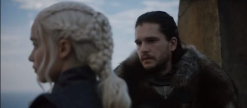 Jon Snow meets Daenerys Targaryen in "Game of Thrones" Season 7 Episode 3. GameofThrones | Youtube