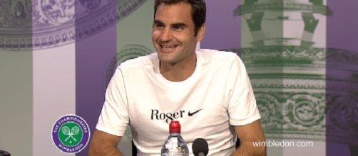 Roger Federer during a press conference at Wimbledon/ Photo: screenshot via Wimbledon official channel on Youtube