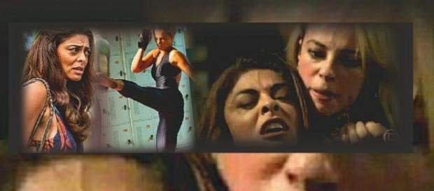 Jeiza e Bibi na novela da Globo Jeiza e Bibi na novela da Globo