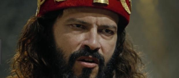 Nabucodonosor fica louco na novela (Foto: Reprodução/RecordTV) Nabucodonosor fica louco na novela (Foto: Reprodução/RecordTV)