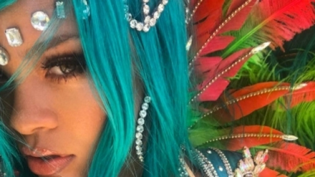 Rihanna Wears Embellished Bikini to Crop Over 2017 - Rihanna Has ... - elle.com