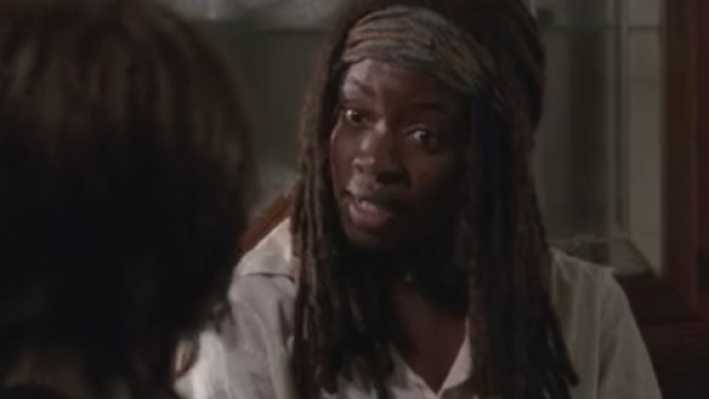 The Walking Dead : Une scéne coupée montre Michonne se comportant comme une vraie mère avec Carl.