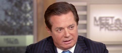 FBI raided Paul Manafort's Alexandria home a day after he met the Senate committee. Image credit - NBC News/YouTube.