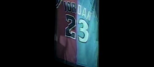 Jordan's retired number - Oldschoolbball via YouTube (https://www.youtube.com/watch?v=vyr_YEH827g)