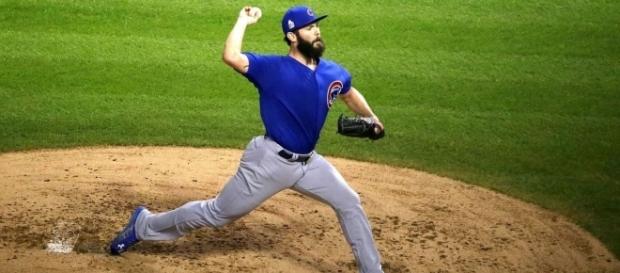 Arrieta in action, Wikipedia https://en.wikipedia.org/wiki/Jake_Arrieta Arrieta in action, Wikipedia https://en.wikipedia.org/wiki/Jake_Arrieta