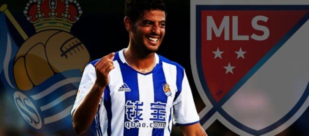Después de 6 años jugando con la Real Sociedad, Carlos Vela llega a la liga MLS (vía Twitter - @InvictosSomos). Después de 6 años jugando con la Real Sociedad, Carlos Vela llega a la liga MLS (vía Twitter - @InvictosSomos).