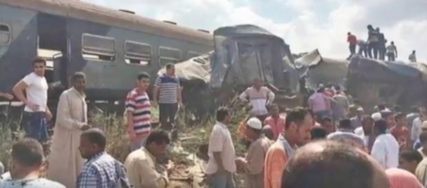 Train collision in Alexandria, Egypt. - YouTube/nICE TUBE Channel Train collision in Alexandria, Egypt. - YouTube/nICE TUBE Channel