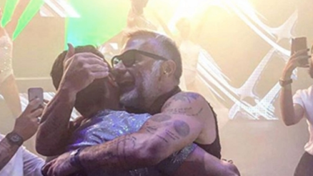Gianluca Vacchi con Luis Fonsi