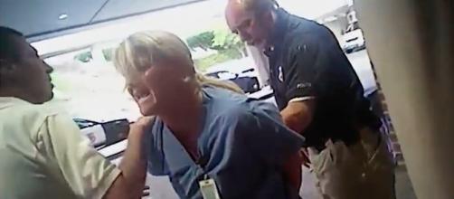 Nurse Alex Wubbels was arrested by Salt Lake City police for refusing to give patient's blood. [Image via YouTube/PoliceActivity]