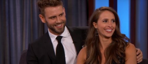 Nick Viall and Vanessa Grimaldi called their engagement off. (YouTube/Jimmy Kimmel Live)