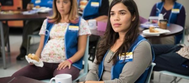 America Ferrera in costume. Photo via NBC/Youtube America Ferrera in costume. Photo via NBC/Youtube