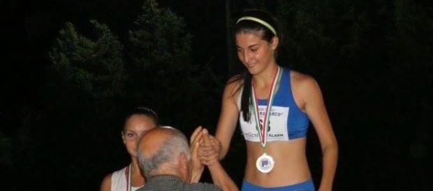 La 15enne atleta santermana Andreina Ripa La 15enne atleta santermana Andreina Ripa