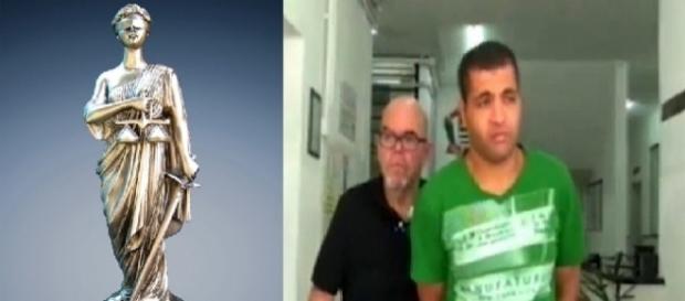 Diego de Novais, preso em flagrante após ejacular em passageira e estátua 'cega' da Justiça Diego de Novais, preso em flagrante após ejacular em passageira e estátua 'cega' da Justiça