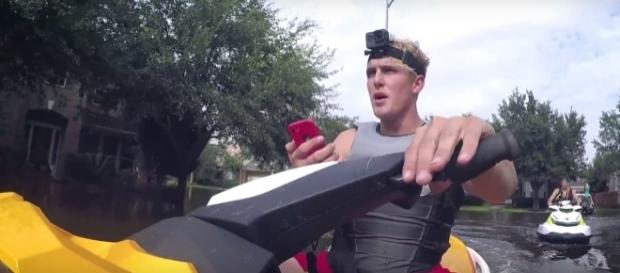 Jake Paul rescues Hurricane Harvey victims in new vlog. (YouTube/Jake Paul) Jake Paul rescues Hurricane Harvey victims in new vlog. (YouTube/Jake Paul)