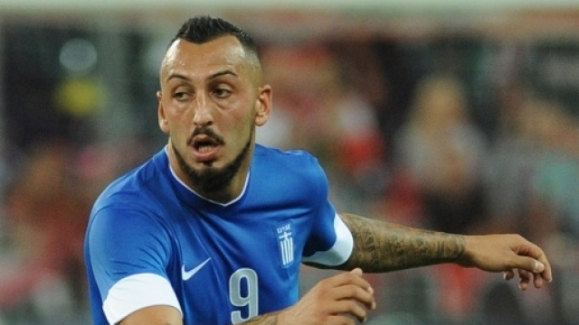 Mitroglou sous le maillot de la sélection nationale grecque
