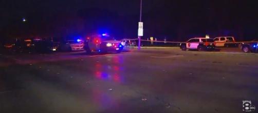 8 people are dead including the shooter and two wounded after shooting at Dallas Cowboys party [Image: YouTube/WFAA Media]