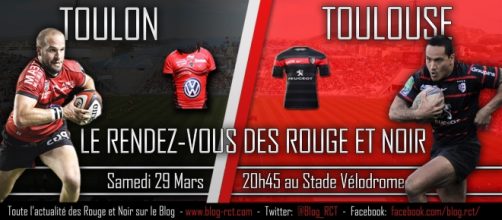 Affiche match entre Toulon et Toulouse / Le Blog des supporters du RCT