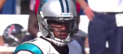 Cam Newton and the Panthers visit the San Francisco 49ers on Sunday afternoon. [Image via NFL/YouTube]