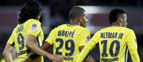 Le fameux trio parisien face au FC Metz ce vendredi (1-5) / si.com
