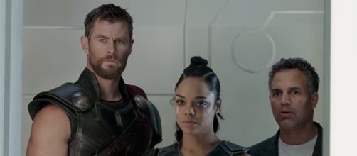Thor enlists the help of Valkyrie and Hulk (and his brother, Loki) to save Asgard from Hela. (YouTube/Marvel Entertainment)