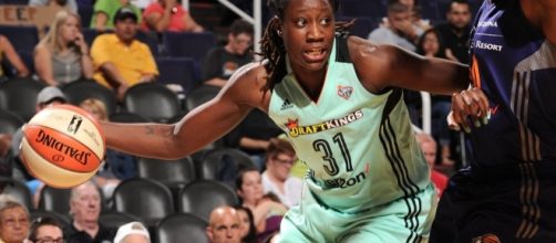 Tina Charles and the Liberty host the Mystics in the second round of the WNBA Playoffs on Sunday. [Image via WNBA/YouTube]